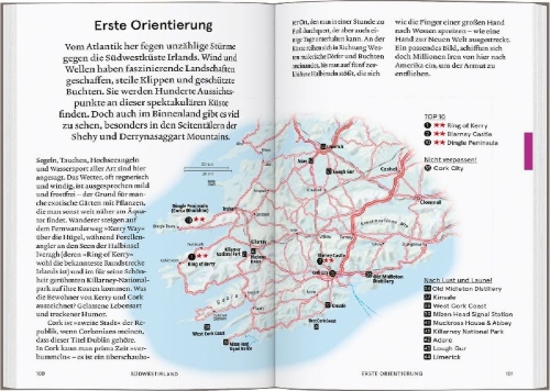 Buchcover und Innenansicht für das Buch: Baedeker SMART Reiseführer Irland