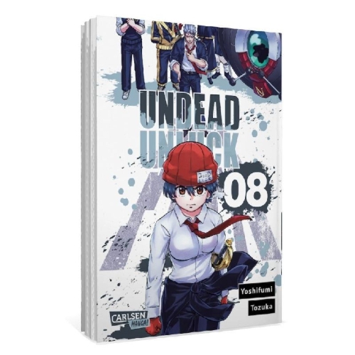 Buchcover und Innenansicht für das Buch: Undead Unluck