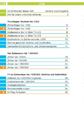 Buchcover und Innenansicht für das Buch: Die Mathe-Helden: Kopfrechnen 4. Klasse