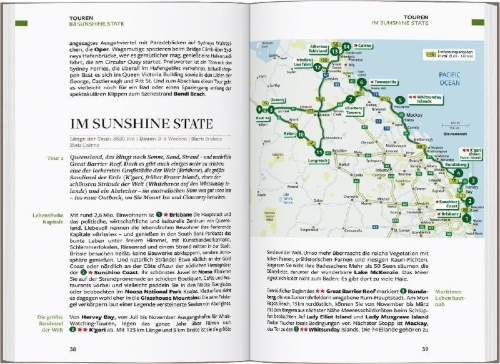 Buchcover und Innenansicht für das Buch: Baedeker Reiseführer Australien