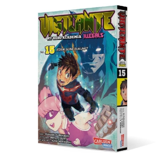 Buchcover und Innenansicht für das Buch: Vigilante: Boku no Hero Academia Illegals
