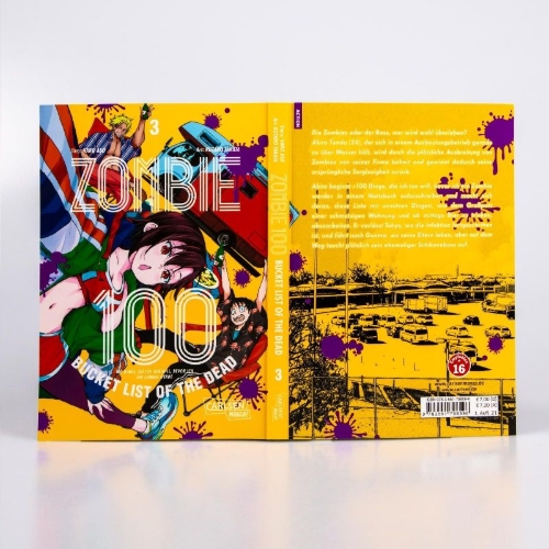 Buchcover und Innenansicht für das Buch: Zombie ni Naru Made ni Shitai 100 no Koto