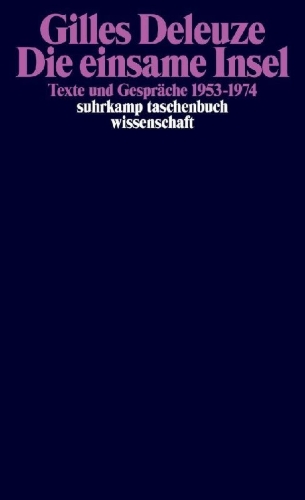 Buchcover und Innenansicht für das Buch: L´ile déserte et autres textes. Textes et entretiens 1953 - 1974
