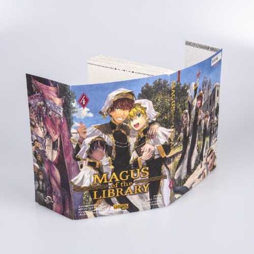 Buchcover und Innenansicht für das Buch: Toshokan no Daimajutsushi