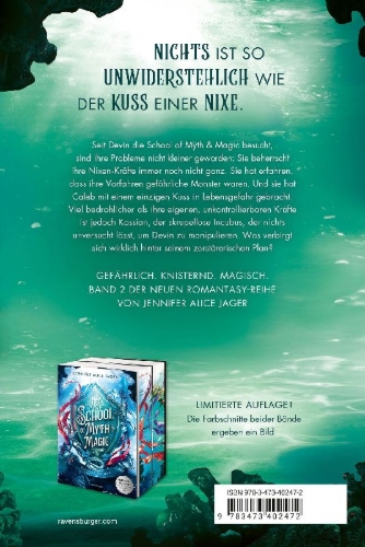 Buchcover und Innenansicht für das Buch: School of Myth & Magic, Band 2 - Der Fluch der Meere