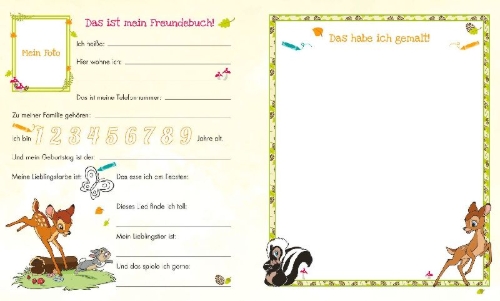 Buchcover und Innenansicht für das Buch: Disney Best of: Meine Kindergartenfreunde
