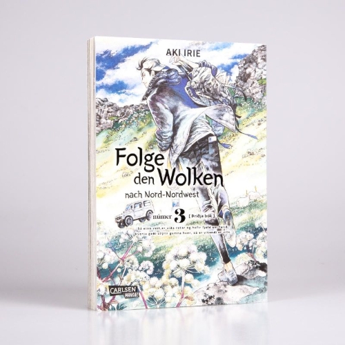 Buchcover und Innenansicht für das Buch: Hokuhokusei ni Kumo to Ike