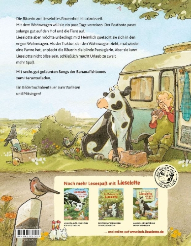 Buchcover und Innenansicht für das Buch: Lieselotte auf großer Fahrt
