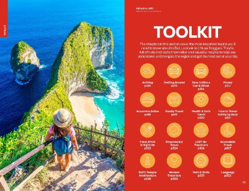 Buchcover und Innenansicht für das Buch: Lonely Planet Bali, Lombok & Nusa Tenggara