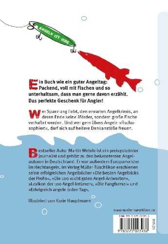 Buchcover und Innenansicht für das Buch: Angeln ist irre
