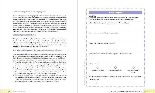 Buchcover und Innenansicht für das Buch: Projektarbeit in der Kita