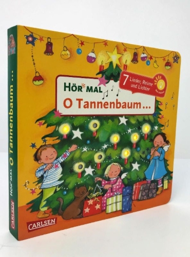 Buchcover und Innenansicht für das Buch: Hör mal (Soundbuch): O Tannenbaum ...