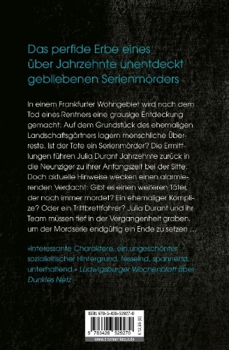 Buchcover und Innenansicht für das Buch: Unter Toten
