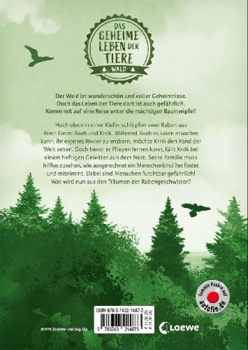 Buchcover und Innenansicht für das Buch: Das geheime Leben der Tiere (Wald) - Revier der Raben