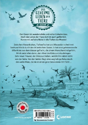 Buchcover und Innenansicht für das Buch: Das geheime Leben der Tiere (Ozean) - Ein Seehund findet nach Hause