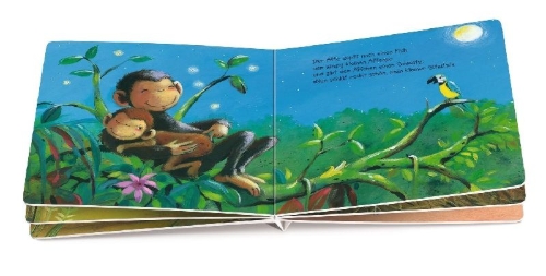 Buchcover und Innenansicht für das Buch: Wie kleine Tiere schlafen gehen