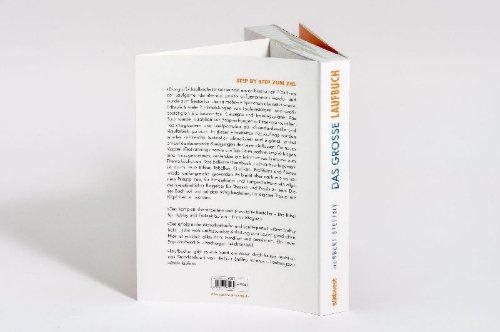 Buchcover und Innenansicht für das Buch: Das große Laufbuch