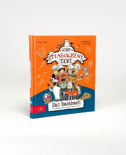 Buchcover und Innenansicht für das Buch: Die Schule der magischen Tiere - Das Backbuch
