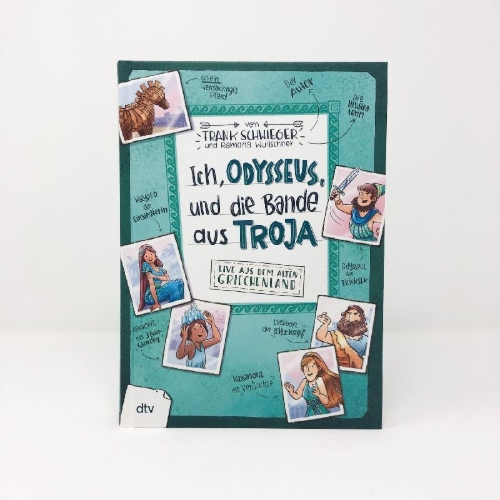 Buchcover und Innenansicht für das Buch: Ich, Odysseus, und die Bande aus Troja