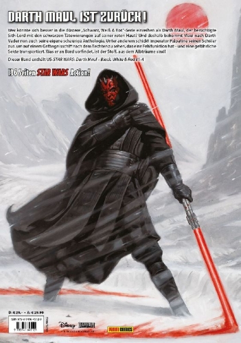 Buchcover und Innenansicht für das Buch: Star Wars Darth Maul: Black, White & Red #1-#4