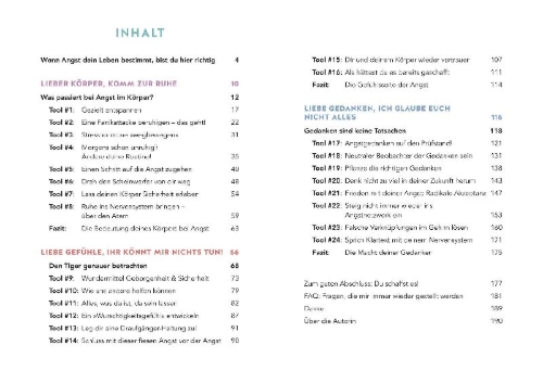 Buchcover und Innenansicht für das Buch: Liebe Angst, halt doch mal die Klappe!
