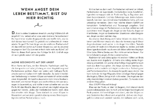 Buchcover und Innenansicht für das Buch: Liebe Angst, halt doch mal die Klappe!