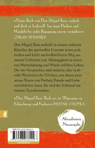 Buchcover und Innenansicht für das Buch: The Four Agreements