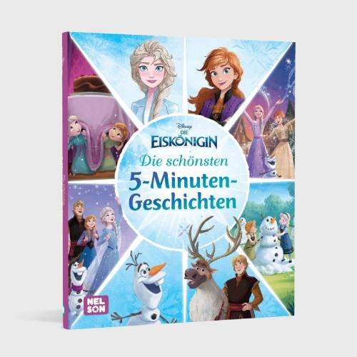Buchcover und Innenansicht für das Buch: Disney Die Eiskönigin: Die schönsten 5-Minuten-Geschichten