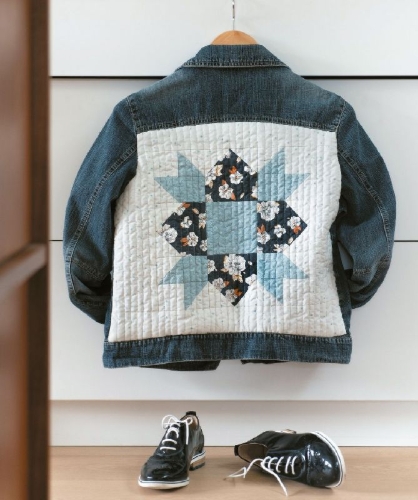 Buchcover und Innenansicht für das Buch: Le grand livre du patchwork moderne: initiation et projets