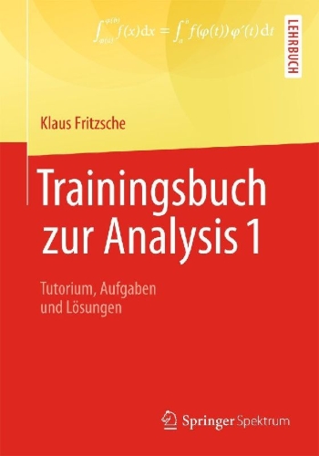 Buchcover und Innenansicht für das Buch: Trainingsbuch zur Analysis 1
