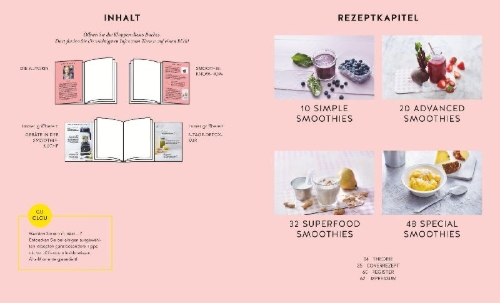 Buchcover und Innenansicht für das Buch: Detox-Smoothies