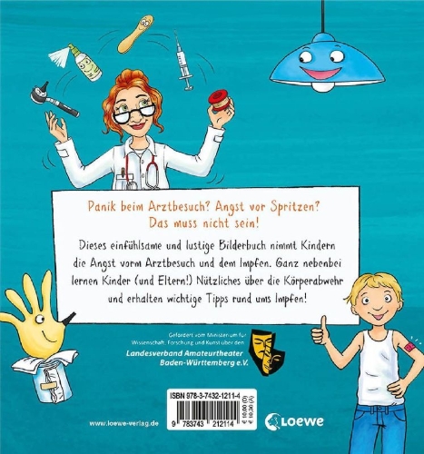 Buchcover und Innenansicht für das Buch: Keine Angst vor dem kleinen Piks!