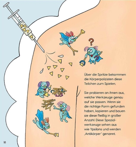 Buchcover und Innenansicht für das Buch: Keine Angst vor dem kleinen Piks!