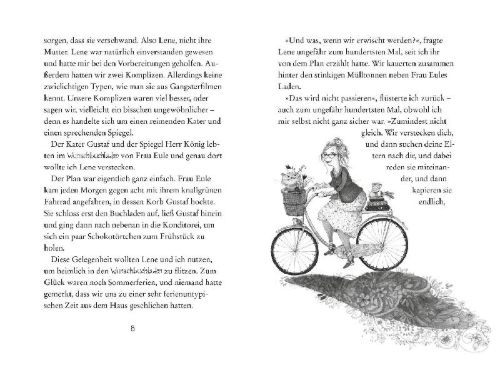 Buchcover und Innenansicht für das Buch: Der zauberhafte Wunschbuchladen 1