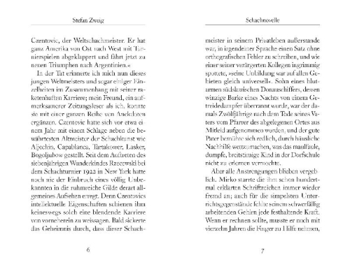 Buchcover und Innenansicht für das Buch: Schachnovelle