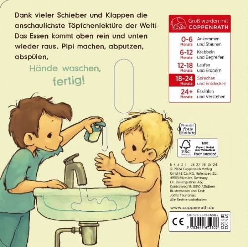 Buchcover und Innenansicht für das Buch: Pipikackabuch