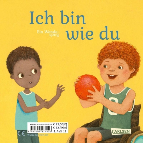 Buchcover und Innenansicht für das Buch: Ich bin anders als du - Ich bin wie du