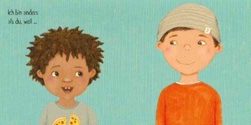 Buchcover und Innenansicht für das Buch: Ich bin anders als du - Ich bin wie du