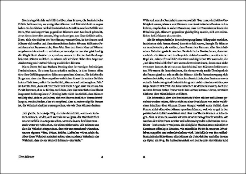 Buchcover und Innenansicht für das Buch: Männer, Männlichkeit und Liebe