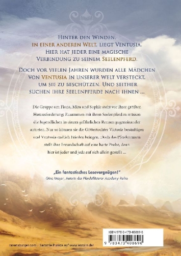 Buchcover und Innenansicht für das Buch: Die Seelenpferde von Ventusia, Band 4 - Himmelskind