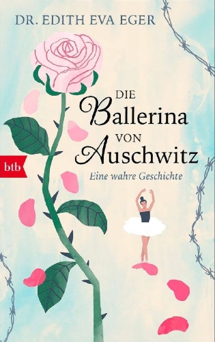 Buchcover und Innenansicht für das Buch: The Ballerina of Auschwitz