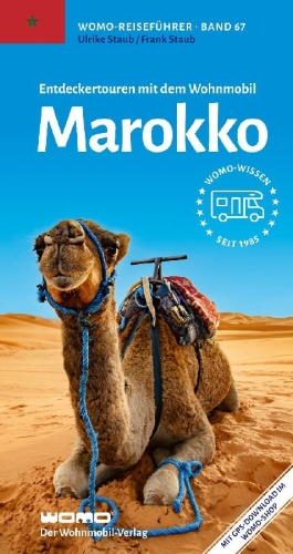 Buchcover und Innenansicht für das Buch: Entdeckertouren mit dem Wohnmobil Marokko