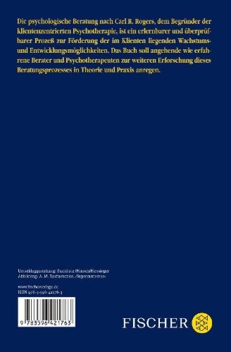 Buchcover und Innenansicht für das Buch: Die nicht-direktive Beratung