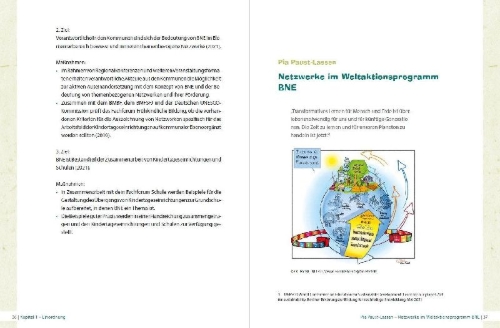 Buchcover und Innenansicht für das Buch: BNE in der Kita