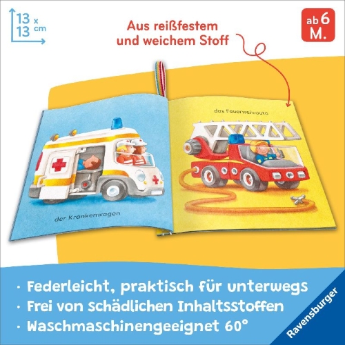 Buchcover und Innenansicht für das Buch: Mein Knuddel-Knautsch-Buch: robust, waschbar und federleicht. Praktisch für zu Hause und unterwegs
