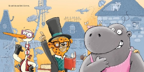 Buchcover und Innenansicht für das Buch: Ich bin der Beste! - Ein tierischer Wettstreit