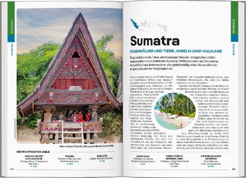 Buchcover und Innenansicht für das Buch: LONELY PLANET Reiseführer Indonesien