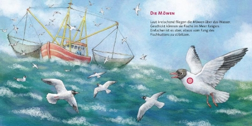 Buchcover und Innenansicht für das Buch: Hör mal (Soundbuch): Am Meer