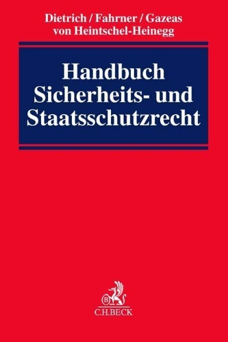 Buchcover und Innenansicht für das Buch: Handbuch Sicherheits- und Staatsschutzrecht