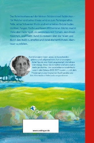 Buchcover und Innenansicht für das Buch: Vi på Saltkråkan
